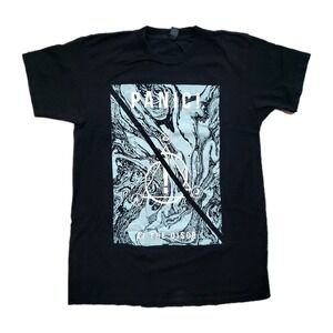 Panic! At The Disco Black T-Shirt‎ Adult Medium P!ATD Blue Marbled Oil Slick